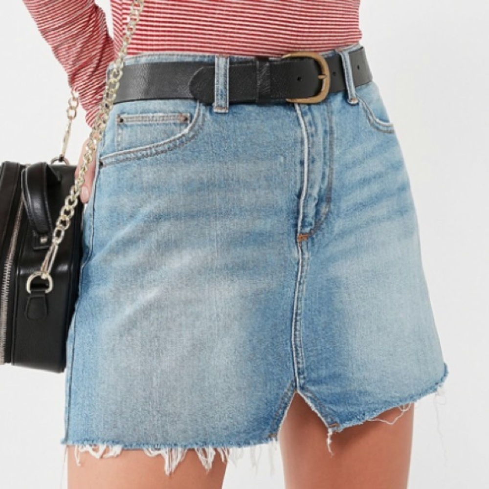 Urban Outfitters BDG Notched Denim Mini Skirt